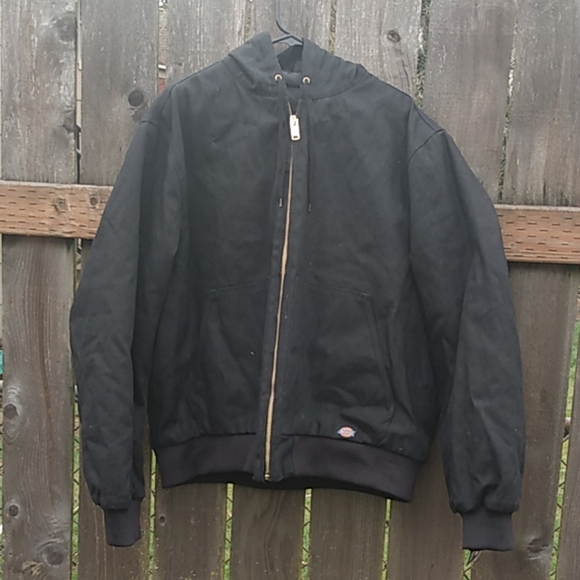 rigid duck hooded jacket